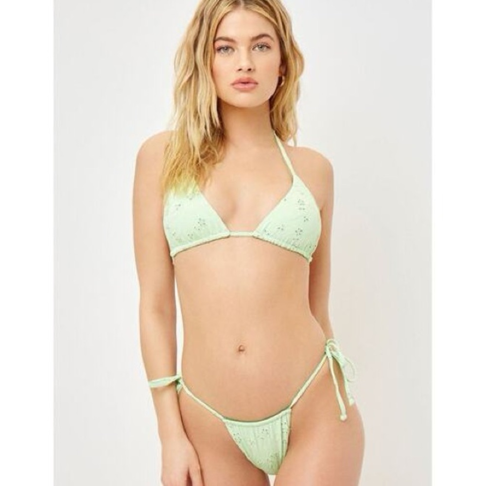 Frankie’s Bikinis Tess Top & Bottom in Mint